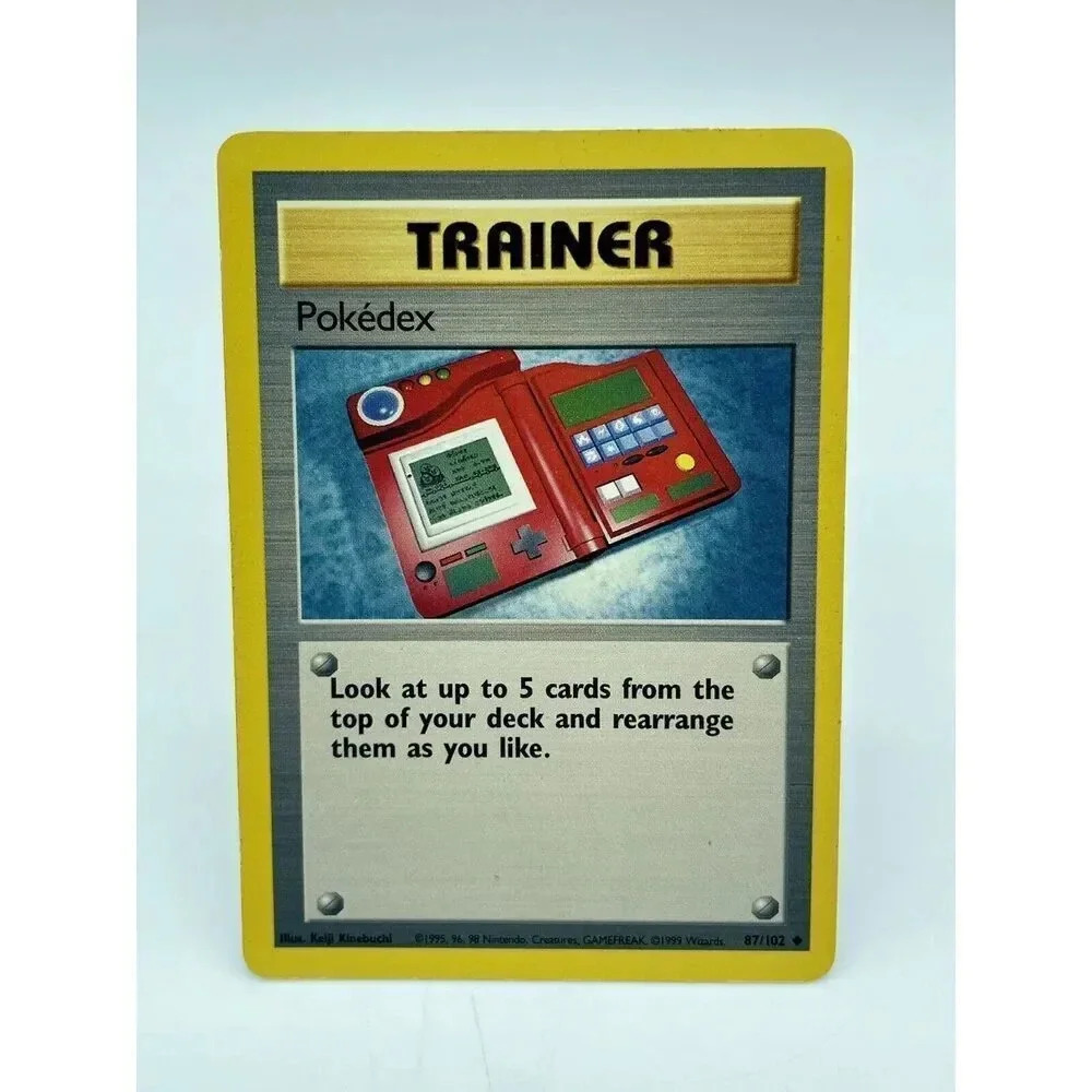 Pokedex Trainer 087/102 Non-Holo Vintage 1999 Pokemon TCG MP